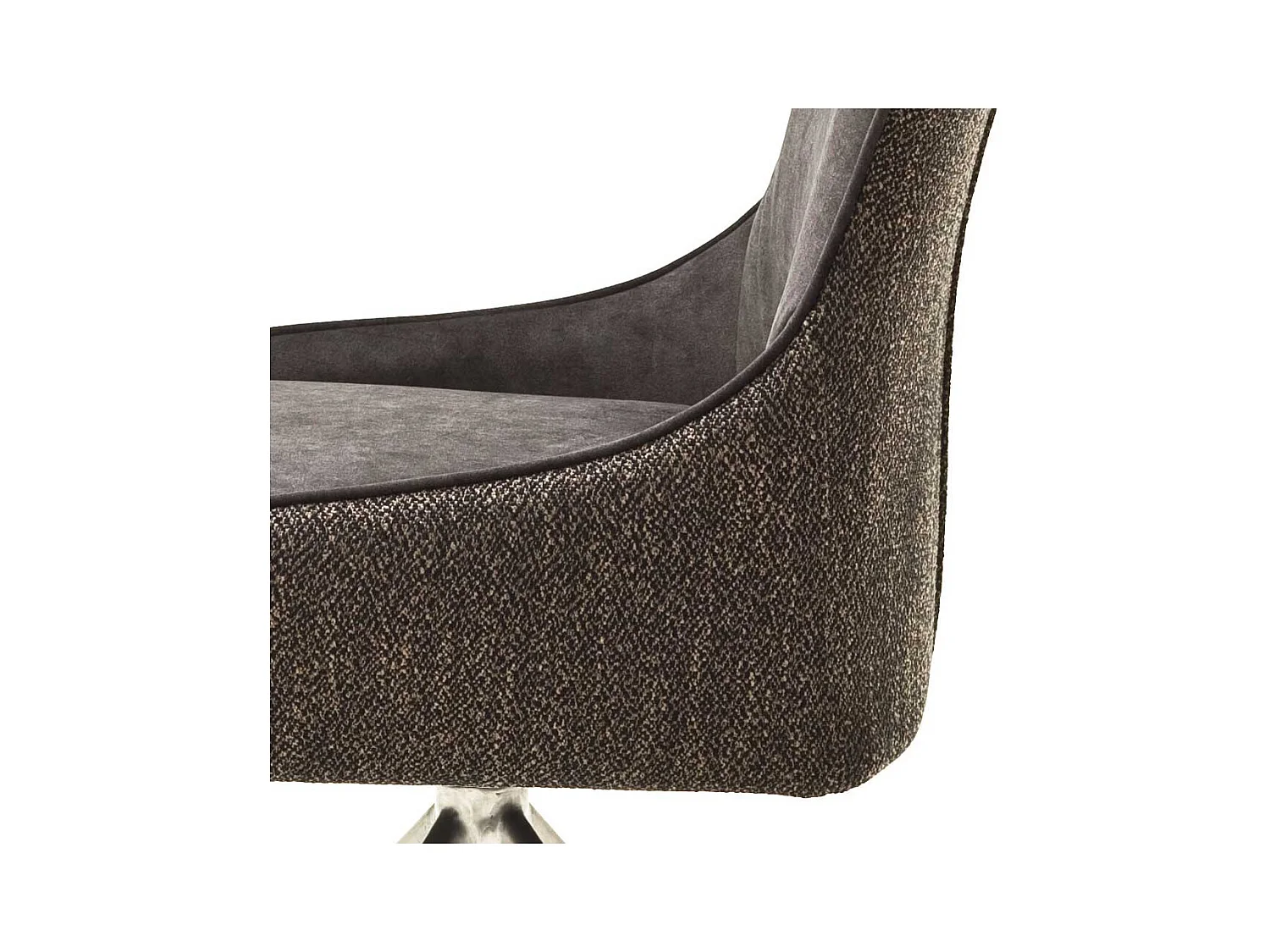 Drehbare St�hle in Hellbraun Stoff modern (2er Set)