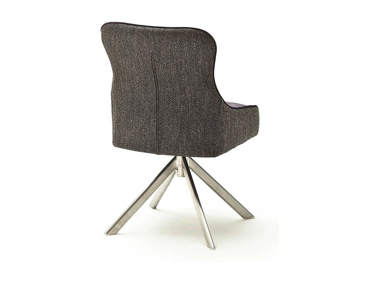 Drehbare St�hle in Hellbraun Stoff modern (2er Set)