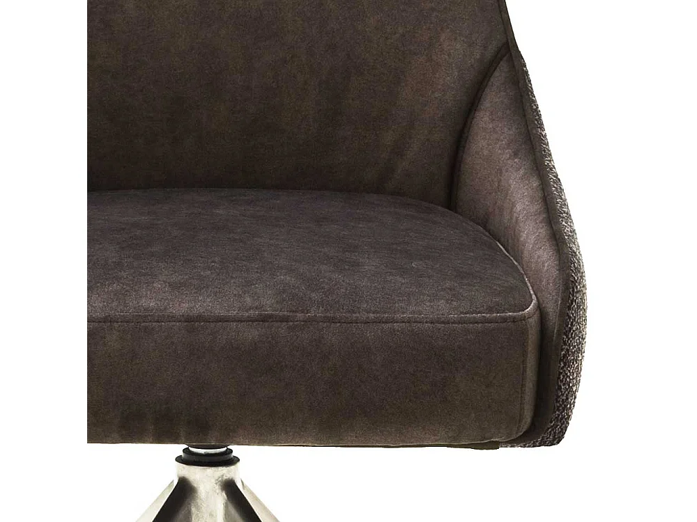 Drehbare St�hle in Hellbraun Stoff modern (2er Set)