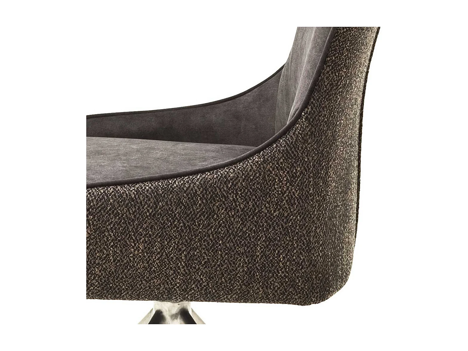 Drehbare St�hle in Hellbraun Stoff modern (2er Set)