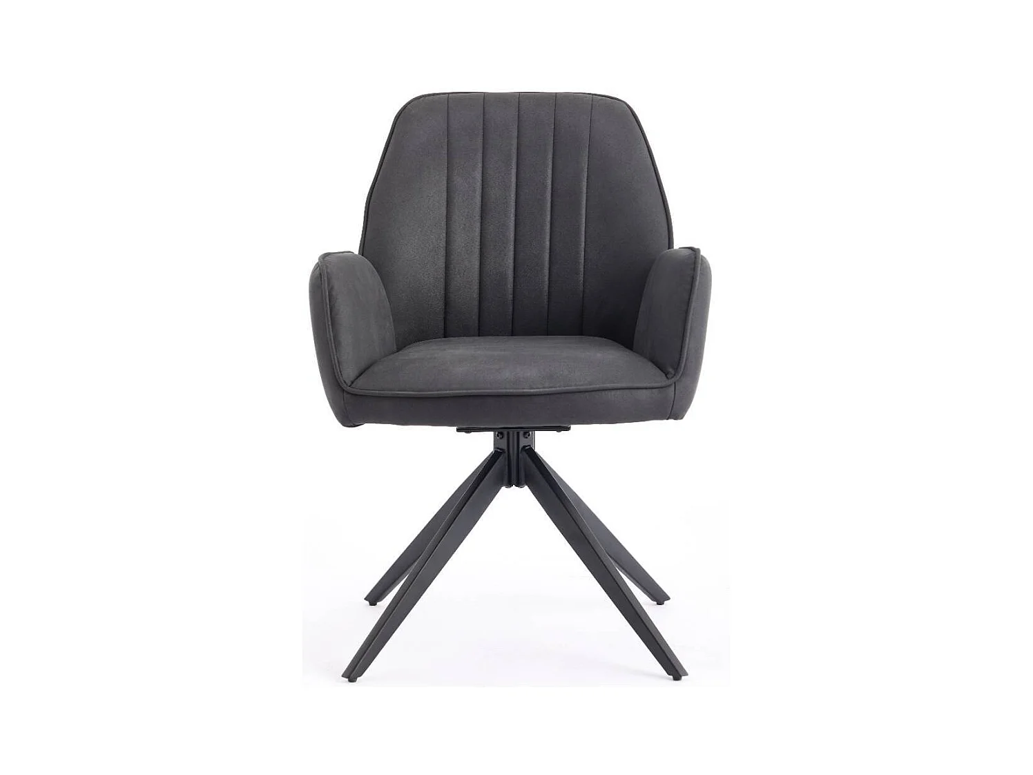 Polsterstuhl Esszimmerstuhl aus Microfaser mit Gestell aus Metall (2er Set)