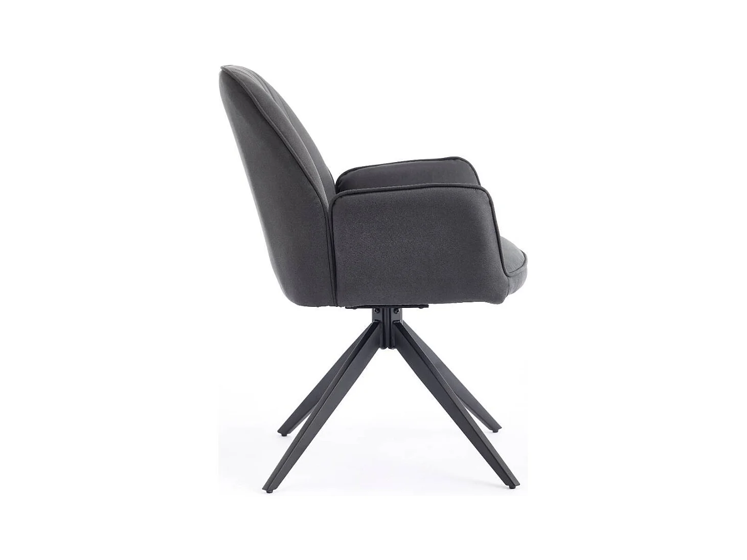 Polsterstuhl Esszimmerstuhl aus Microfaser mit Gestell aus Metall (2er Set)