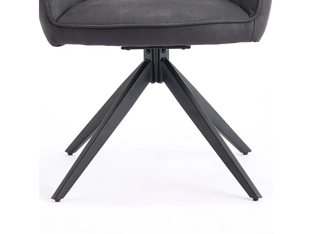 Polsterstuhl Esszimmerstuhl aus Microfaser mit Gestell aus Metall (2er Set)