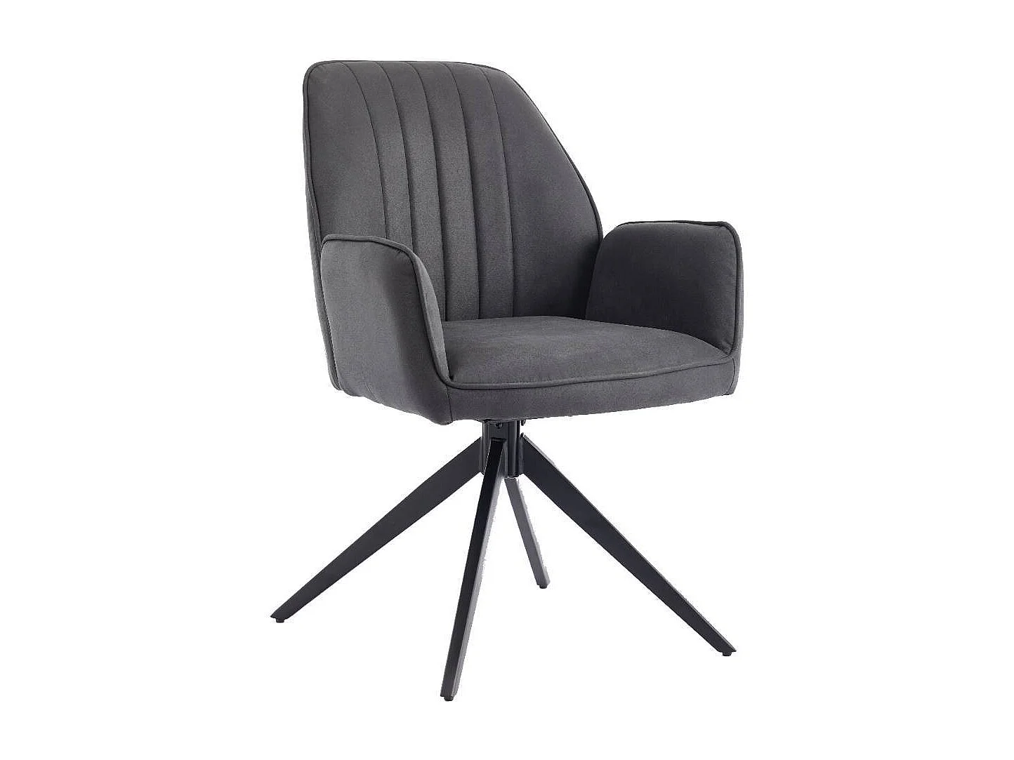 Polsterstuhl Esszimmerstuhl aus Microfaser mit Gestell aus Metall (2er Set)