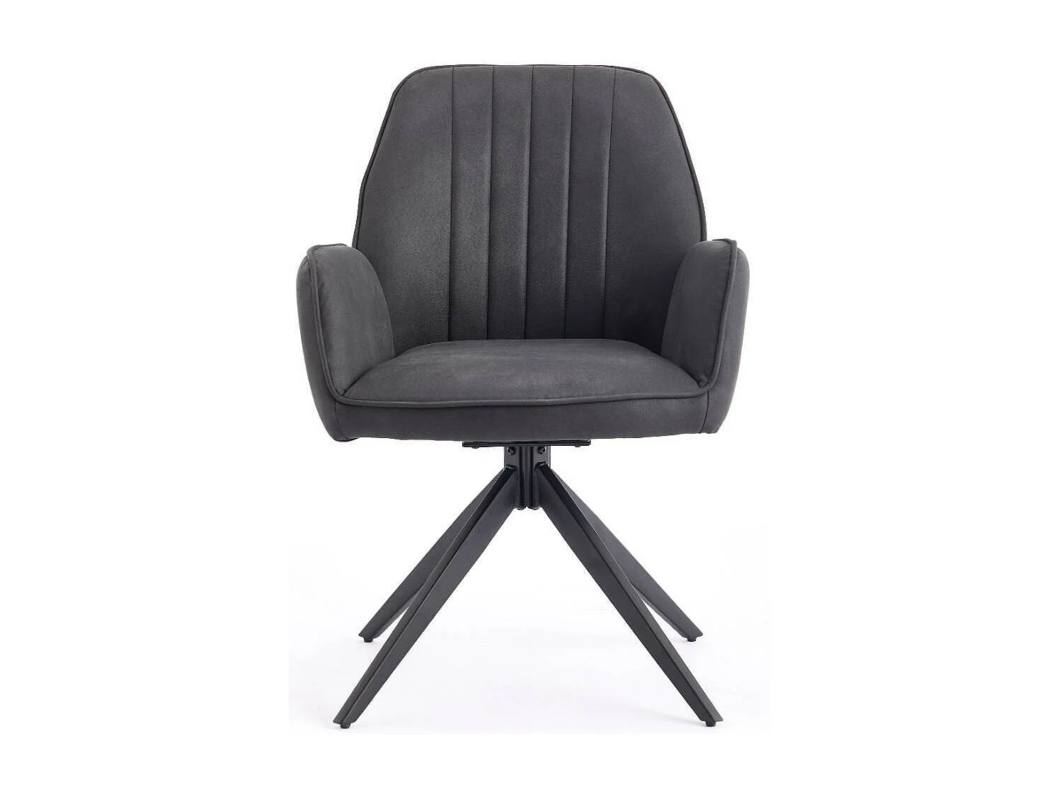 Polsterstuhl Esszimmerstuhl aus Microfaser mit Gestell aus Metall (2er Set)