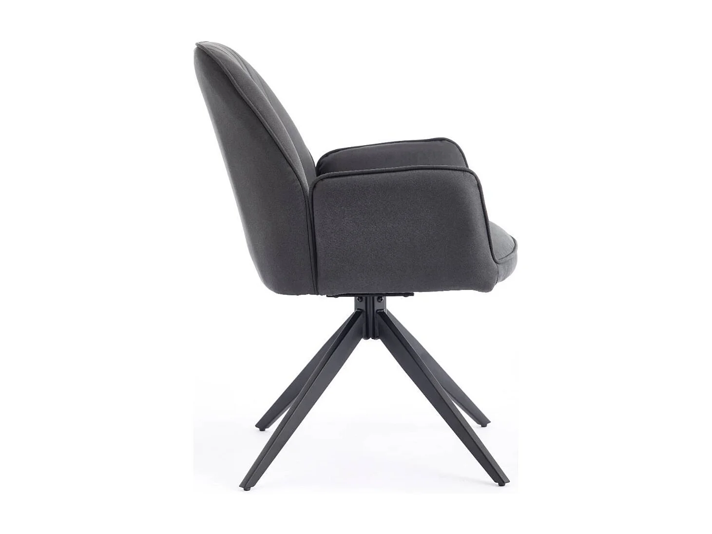 Polsterstuhl Esszimmerstuhl aus Microfaser mit Gestell aus Metall (2er Set)