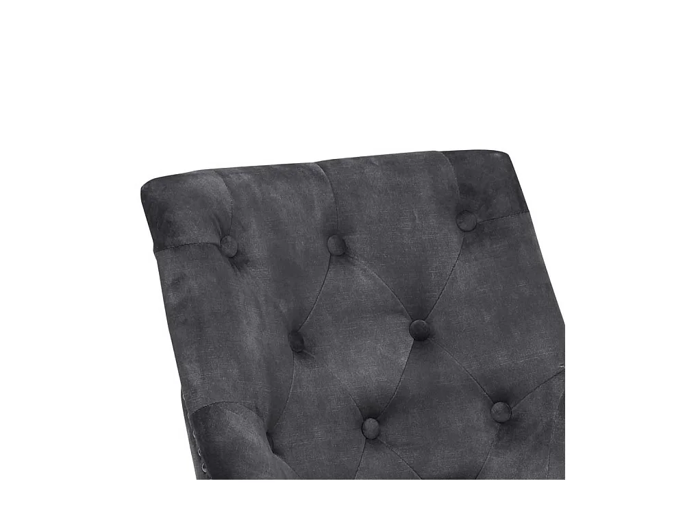 Chesterfield Stuhl Esstisch aus Samt und Metall drehbar