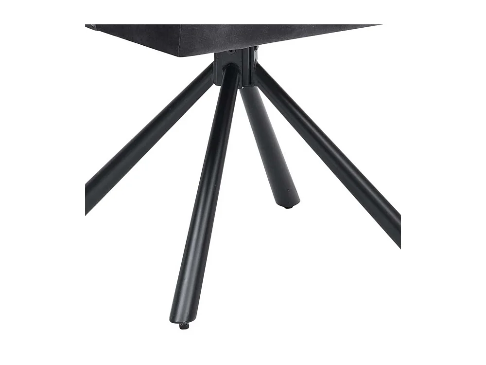 Chesterfield Stuhl Esstisch aus Samt und Metall drehbar