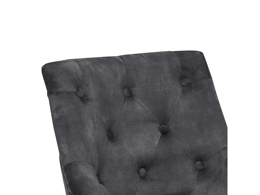 Chesterfield Stuhl Esstisch aus Samt und Metall drehbar