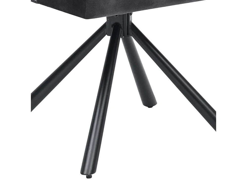 Chesterfield Stuhl Esstisch aus Samt und Metall drehbar