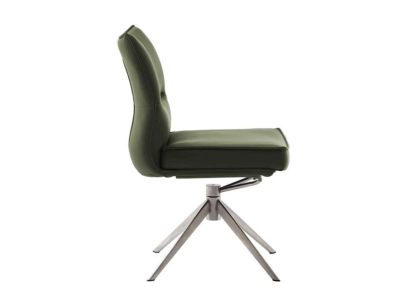 Esstisch Stühle Stuhl Küche drehbar aus Echtleder (2er Set)