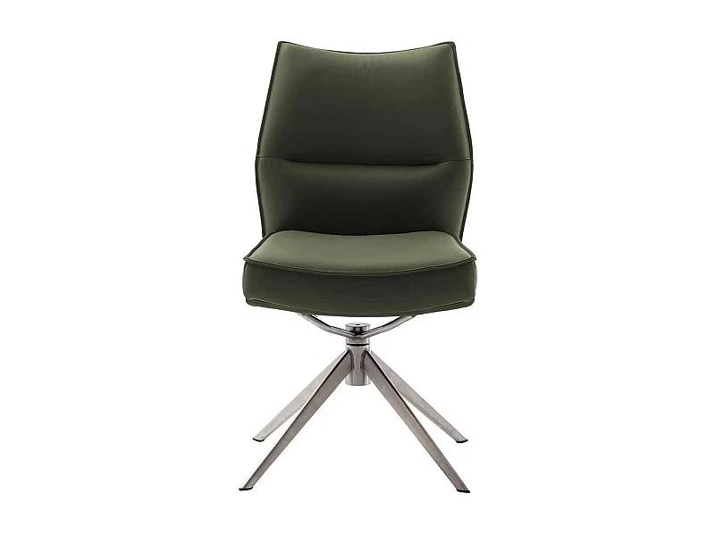 Esstisch Stühle Stuhl Küche drehbar aus Echtleder (2er Set)