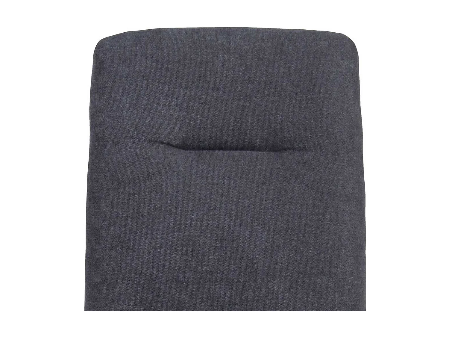 Esstisch Stühle in Dunkelgrau Webstoff Metallgestell (2er Set)