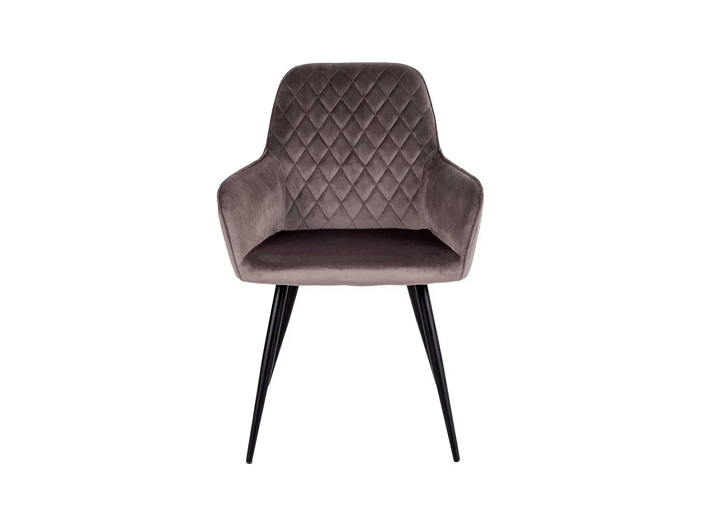 Esstischstühle in Taupe und Schwarz Armlehnen (2er Set)