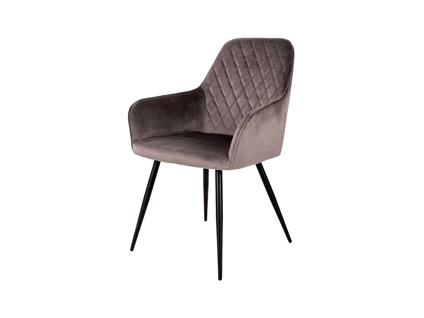 Esstischstühle in Taupe und Schwarz Armlehnen (2er Set)