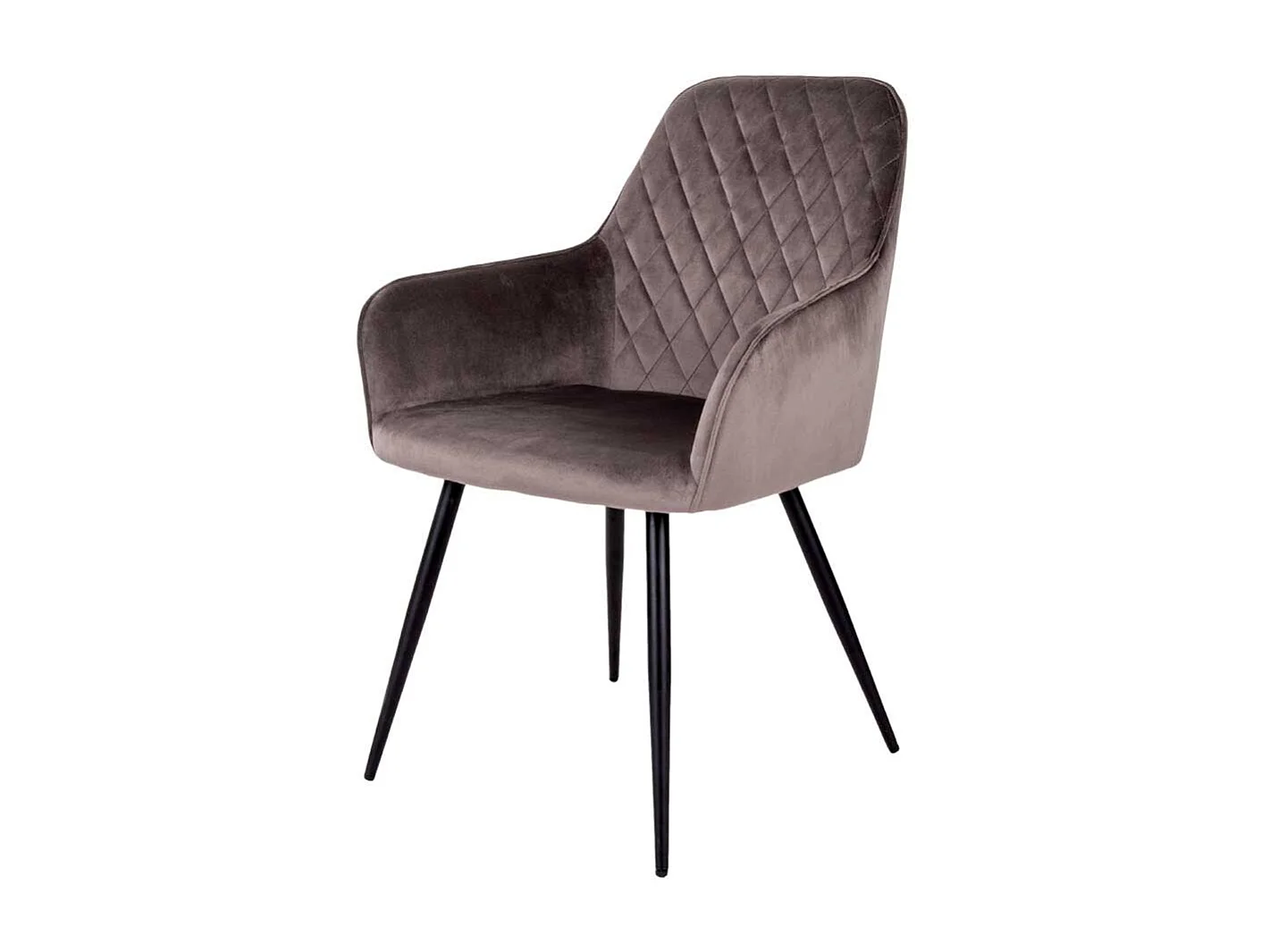 Esstischstühle in Taupe und Schwarz Armlehnen (2er Set)