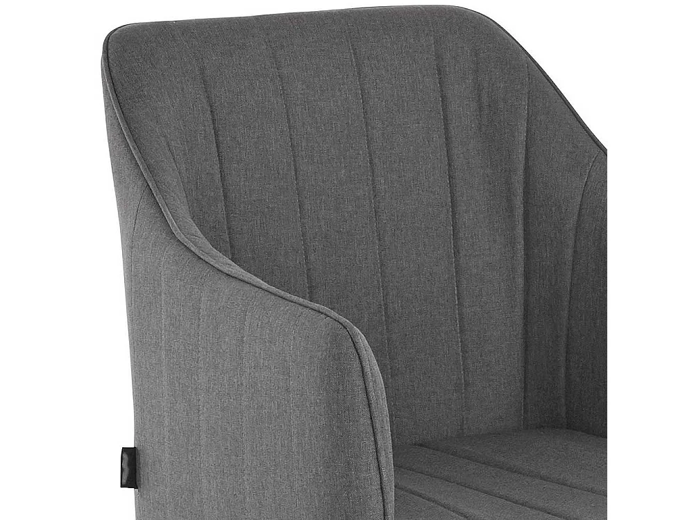 Polsterstuhl Esszimmer in Anthrazit und Schwarz Gestell aus Metall (2er Set)