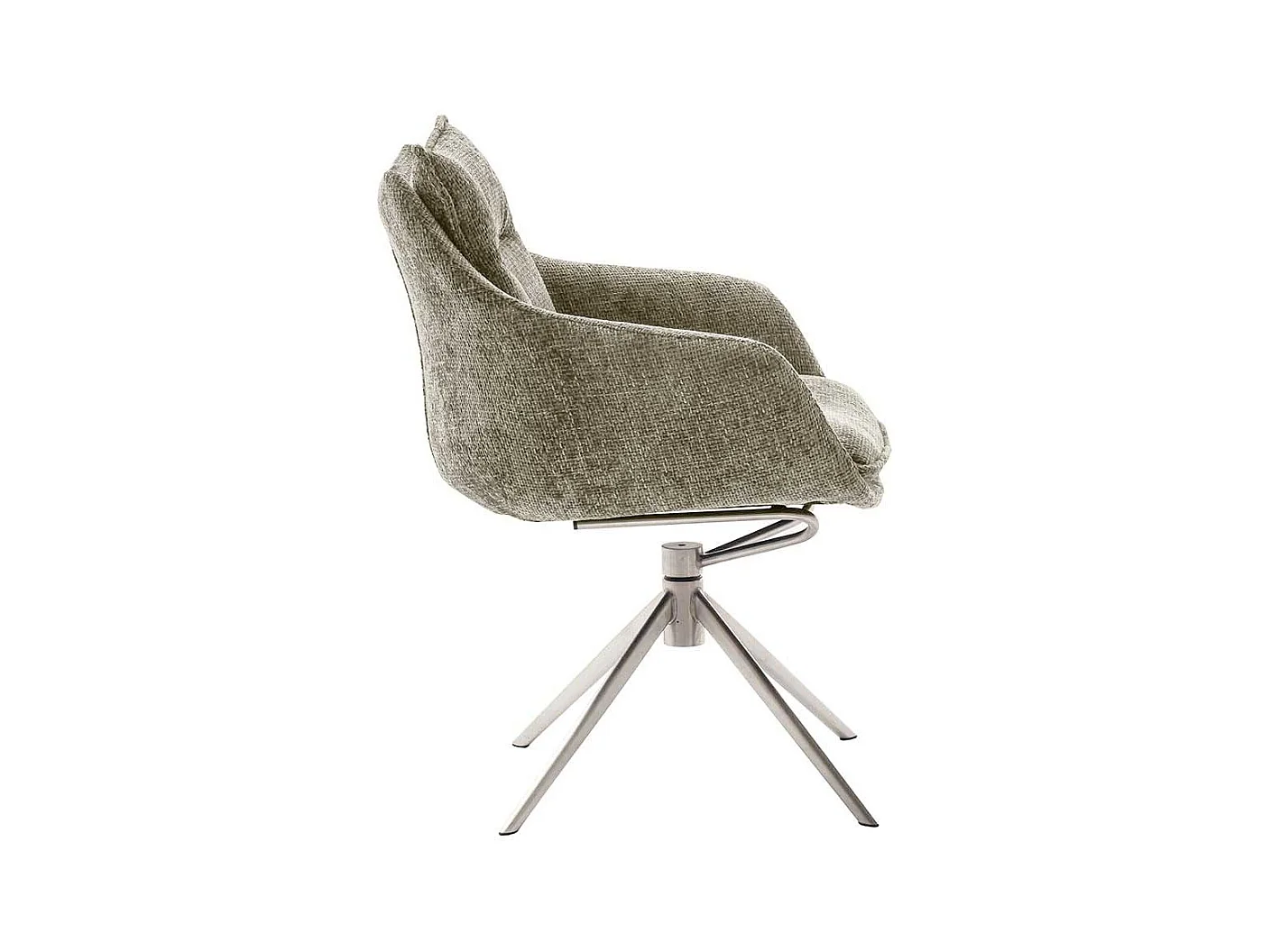 Esstisch Stühle Taupe mit Armlehnen drehbar (2er Set)