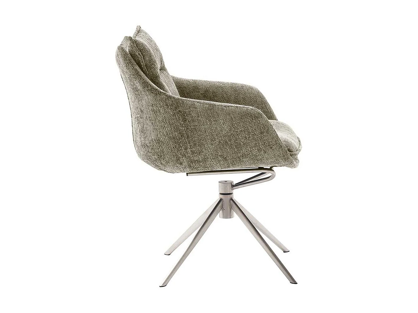 Esstisch Stühle Taupe mit Armlehnen drehbar (2er Set)