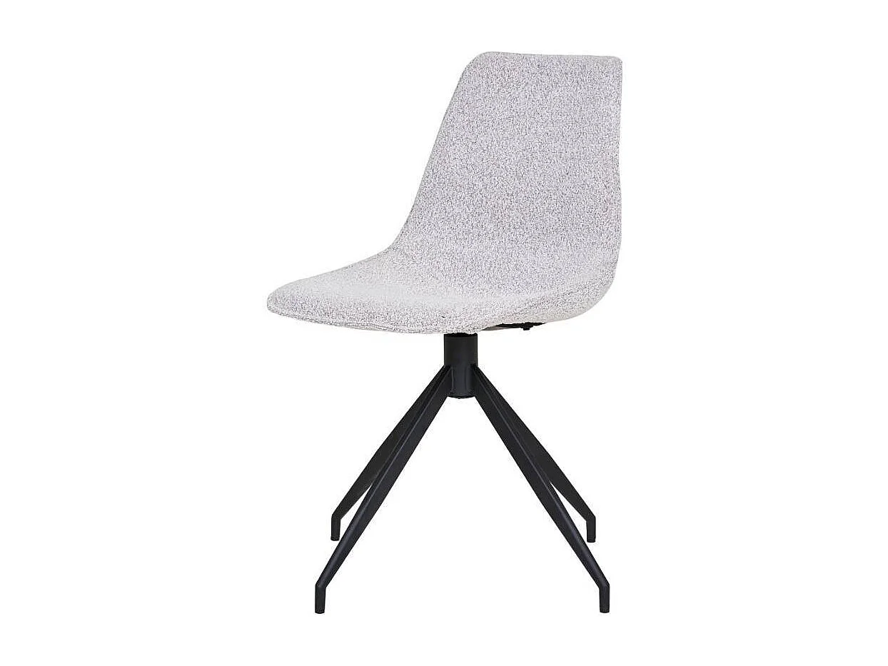 Polsterstuhl Küchenstuhl in Beige und Schwarz (2er Set)