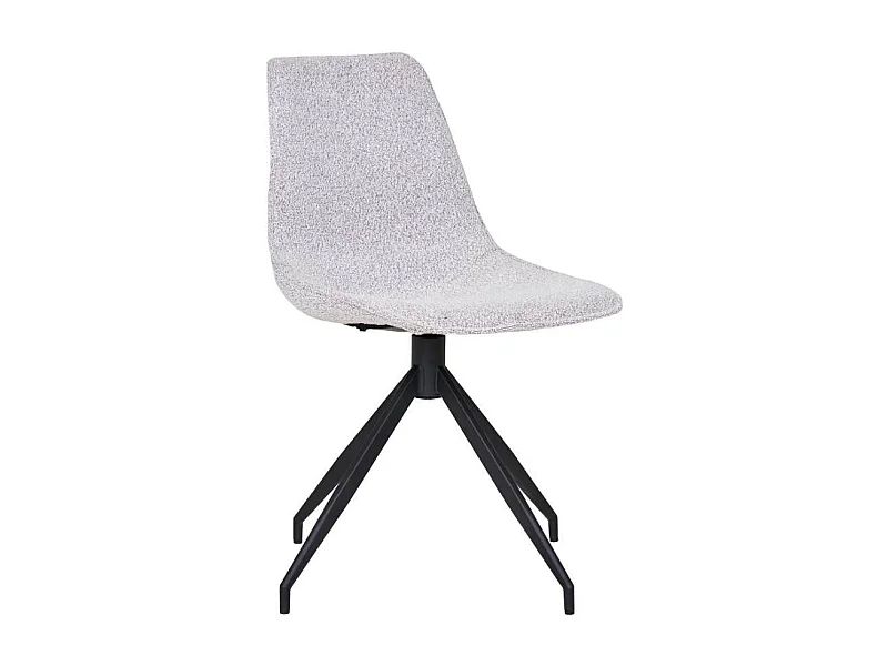 Polsterstuhl Küchenstuhl in Beige und Schwarz (2er Set)