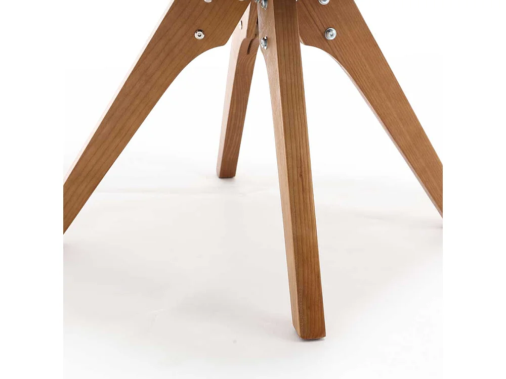 Esszimmerstuhl in Cremeweiß Strukturstoff (2er Set)