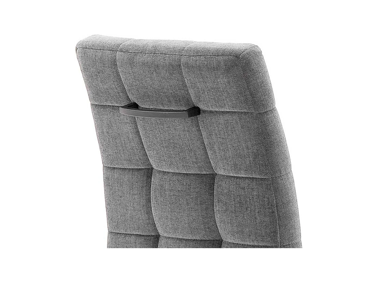 Freischwinger Stühle in Grau Chenillegewebe Metallgestell (2er Set)