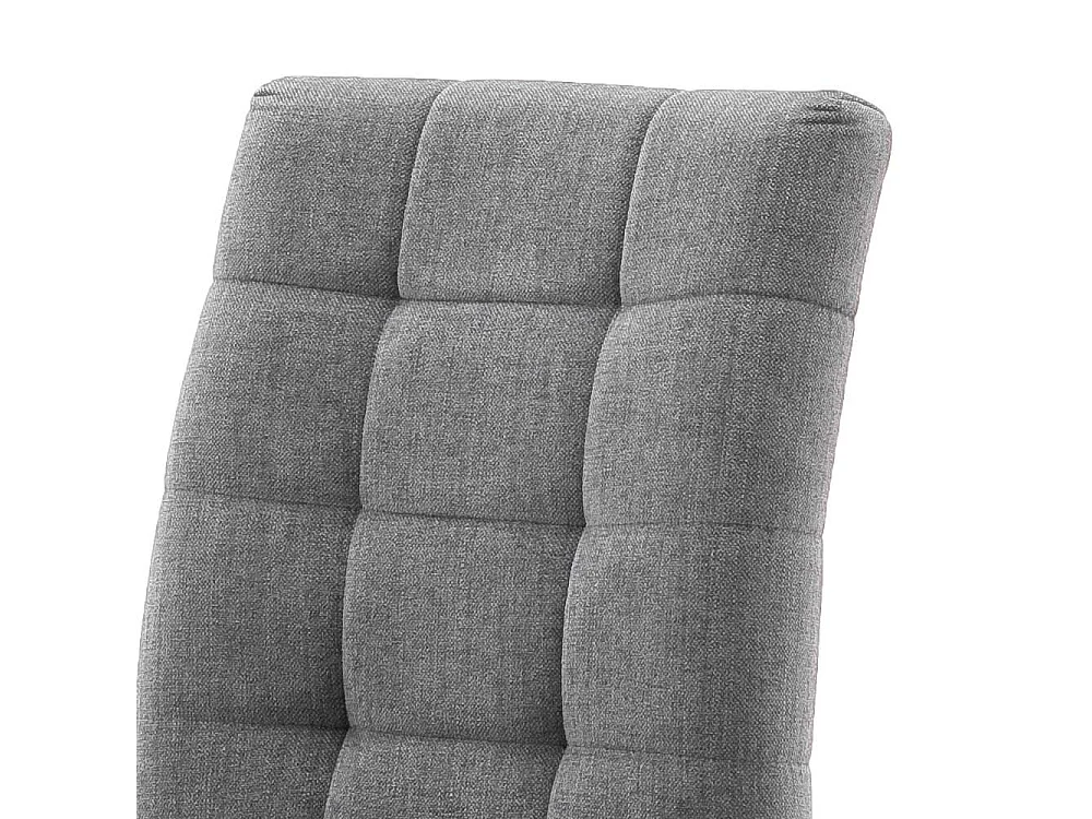 Freischwinger Stühle in Grau Chenillegewebe Metallgestell (2er Set)