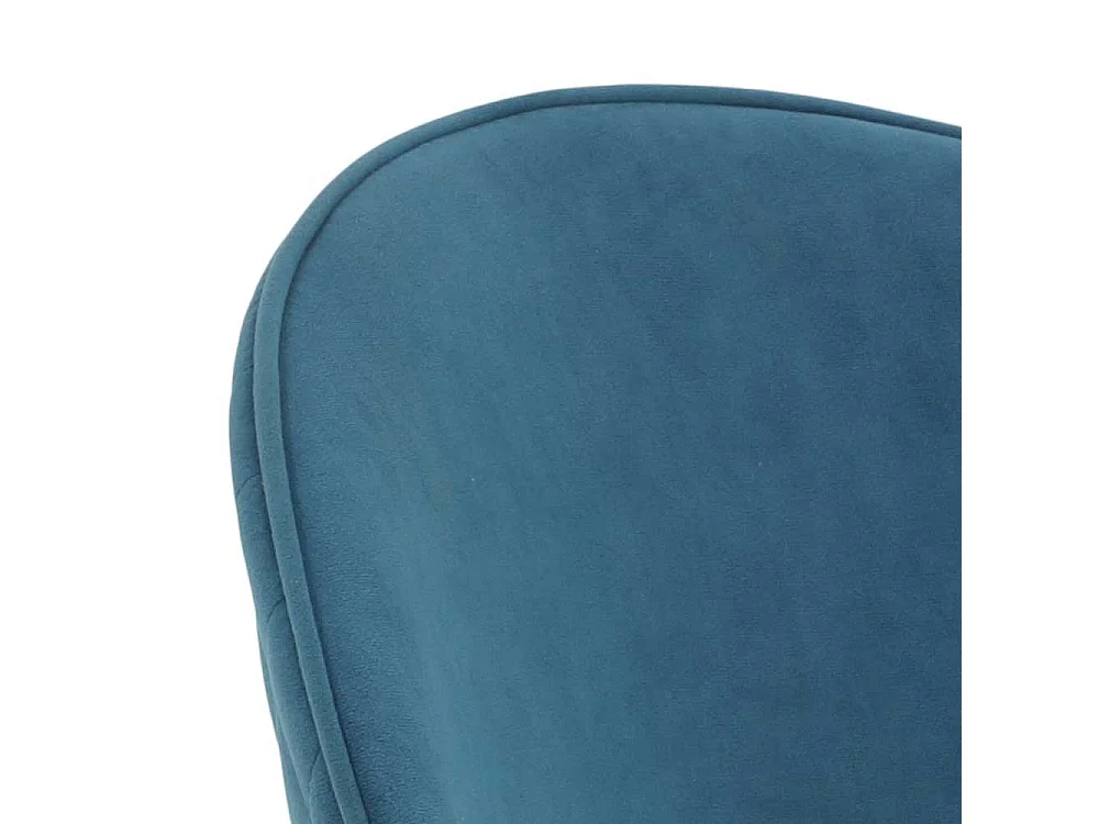 Polsterstuhl Esszimmer in Petrol Gestell aus Metall (4er Set)