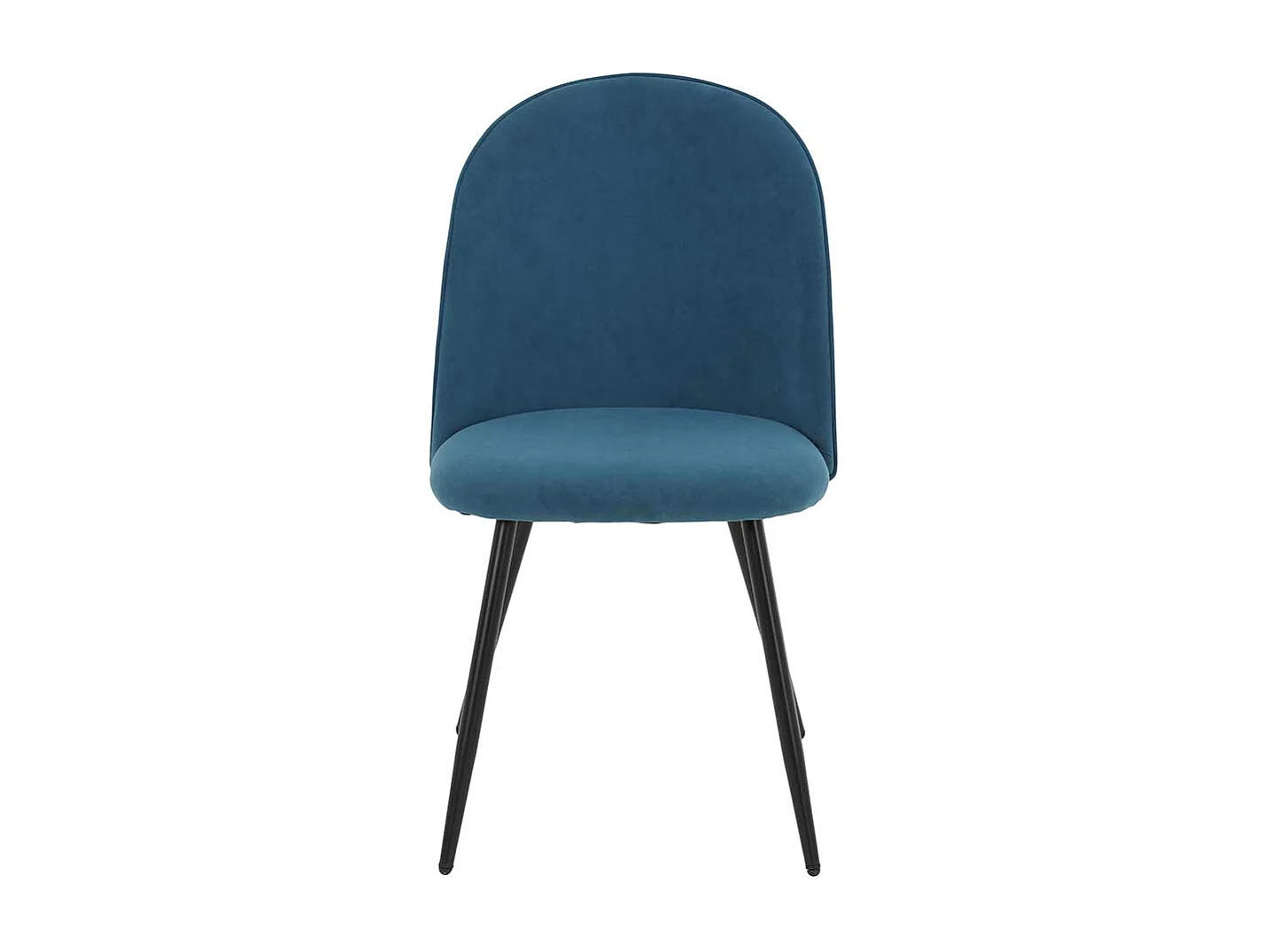 Polsterstuhl Esszimmer in Petrol Gestell aus Metall (4er Set)