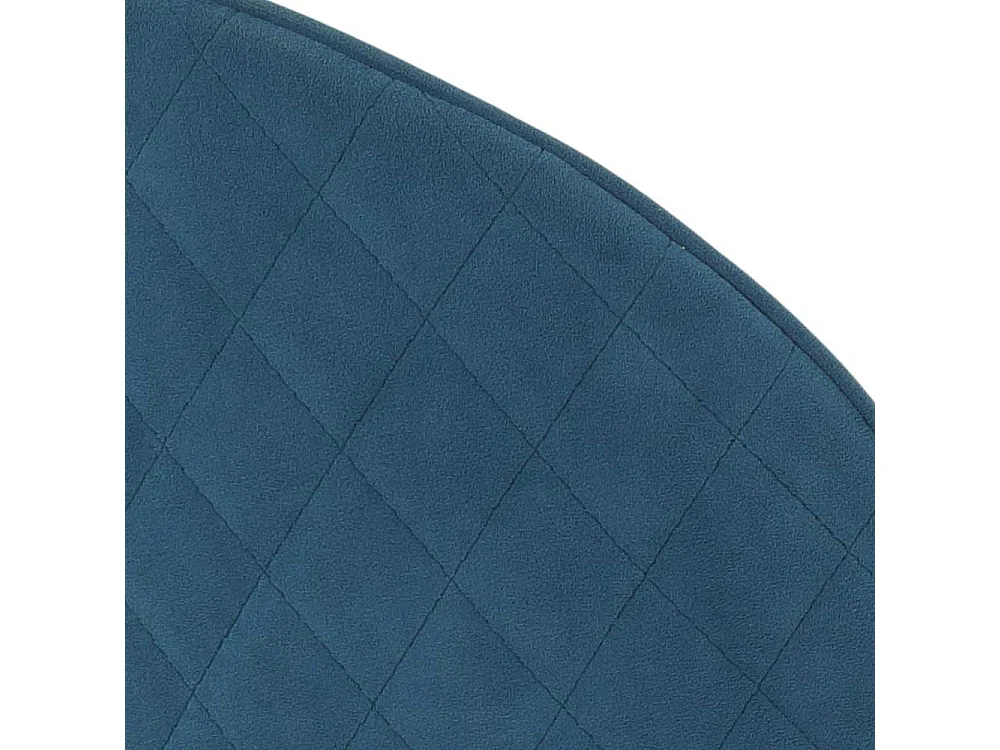 Polsterstuhl Esszimmer in Petrol Gestell aus Metall (4er Set)