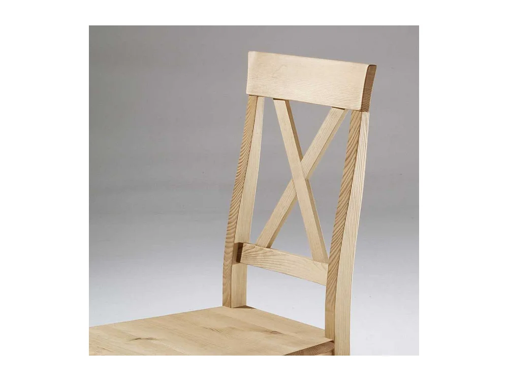Küchenstuhl in Kieferfarben Landhaus Design (2er Set)