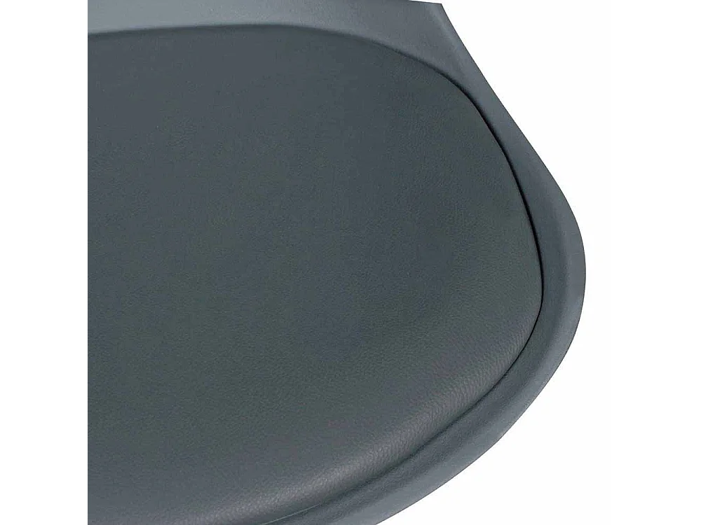 Retro Schalenstuhl in Grau Holzbeine (2er Set)