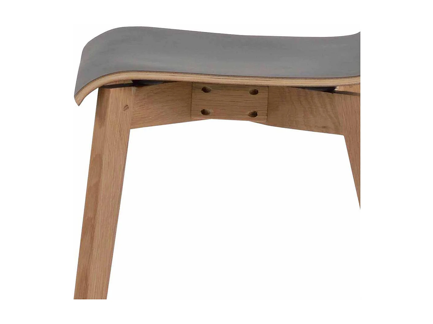 Stuhl in Schwarz Eiche Holzbeine (2er Set)