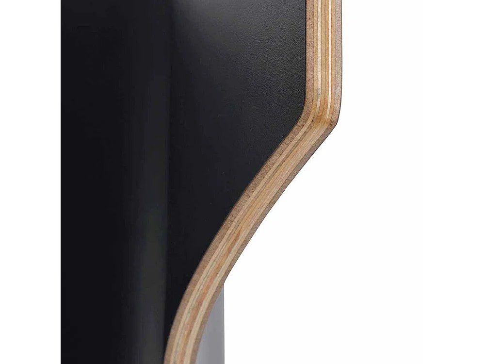 Stuhl in Schwarz Eiche Holzbeine (2er Set)