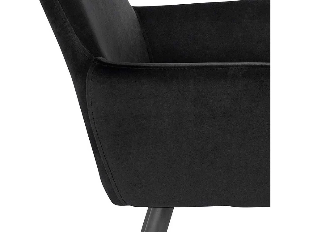 Polsterstuhl Esszimmer im Skandi Design Gestell aus Metall (2er Set)