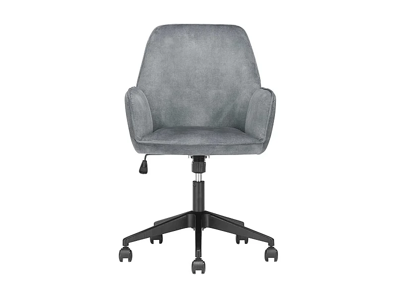 Drehbarer Polsterstuhl höhenverstellbar Bezug in Velours Optik