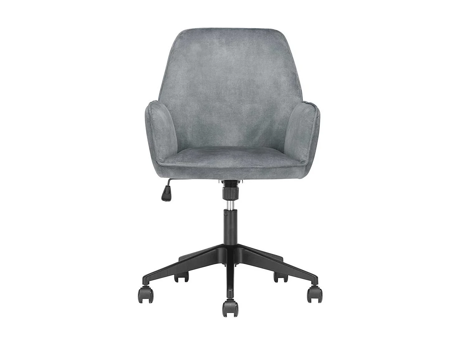 Drehbarer Polsterstuhl höhenverstellbar Bezug in Velours Optik