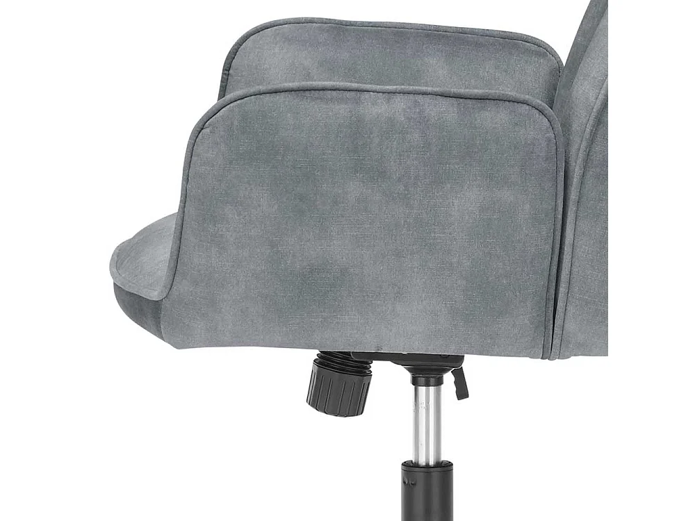 Drehbarer Polsterstuhl höhenverstellbar Bezug in Velours Optik