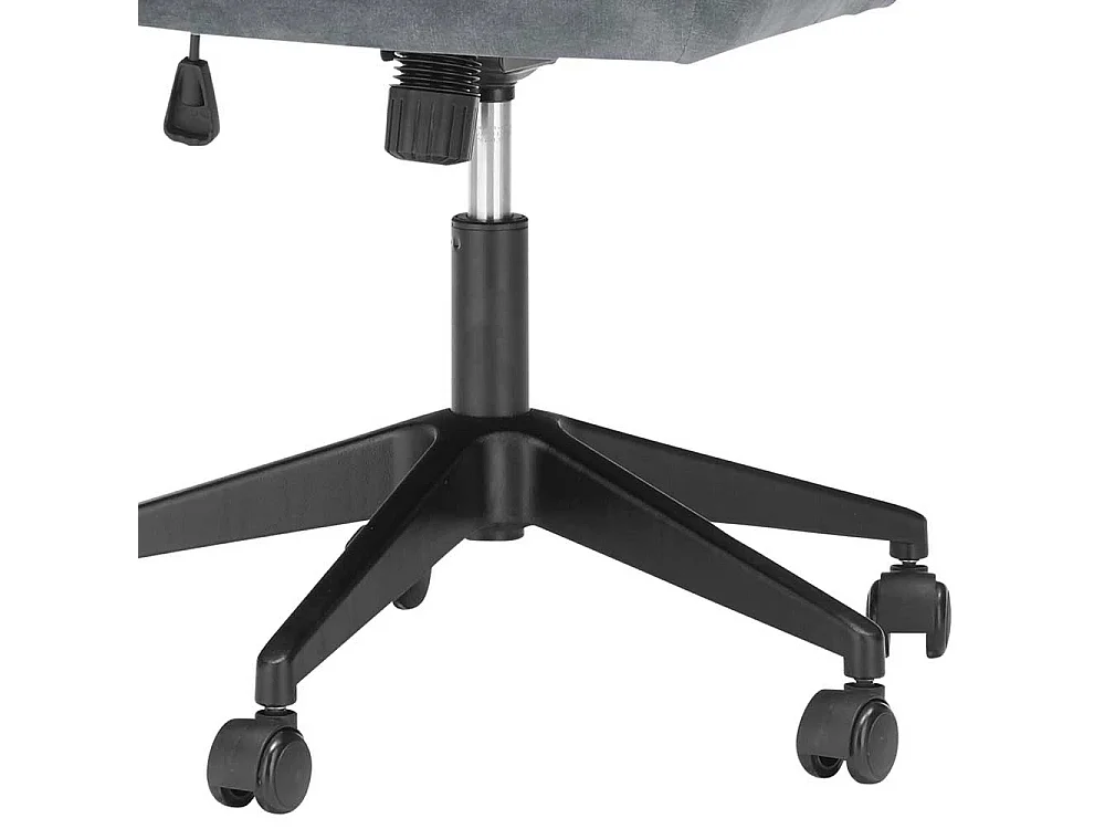 Drehbarer Polsterstuhl höhenverstellbar Bezug in Velours Optik