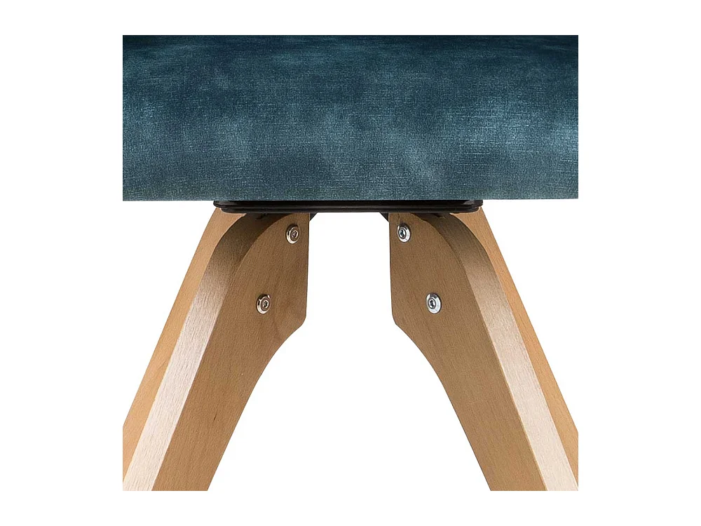 Drehbare Stühle in Petrol Velours Armlehnen (2er Set)