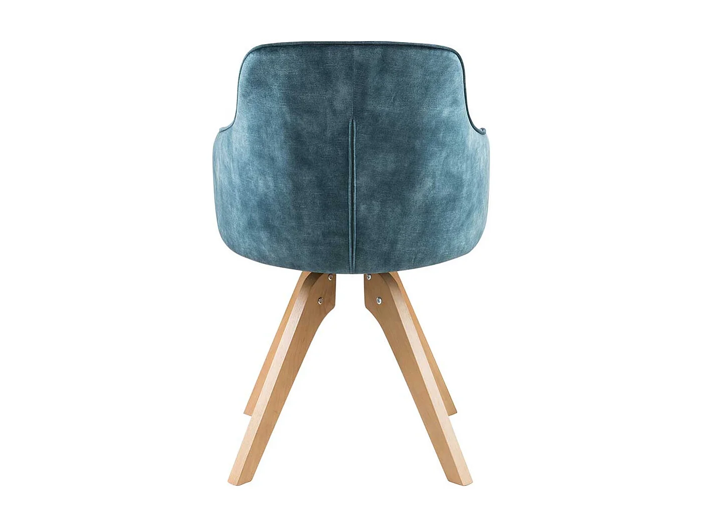 Drehbare Stühle in Petrol Velours Armlehnen (2er Set)