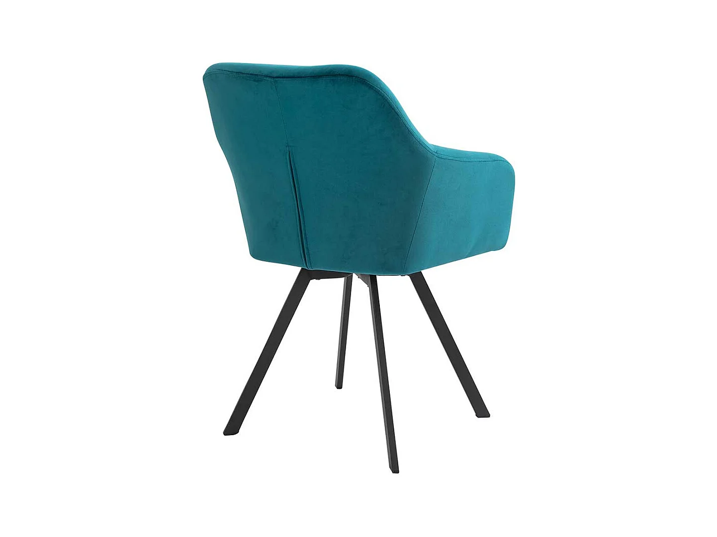 Polster Armlehnstuhl mit Samt Bezug Türkis