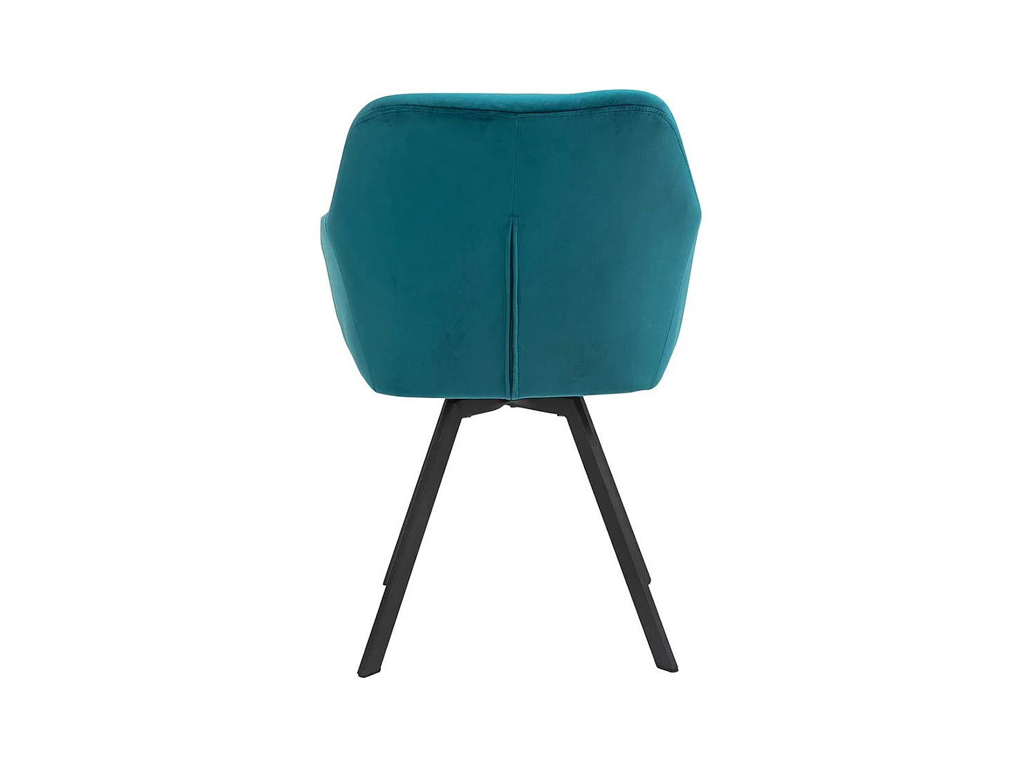 Polster Armlehnstuhl mit Samt Bezug Türkis