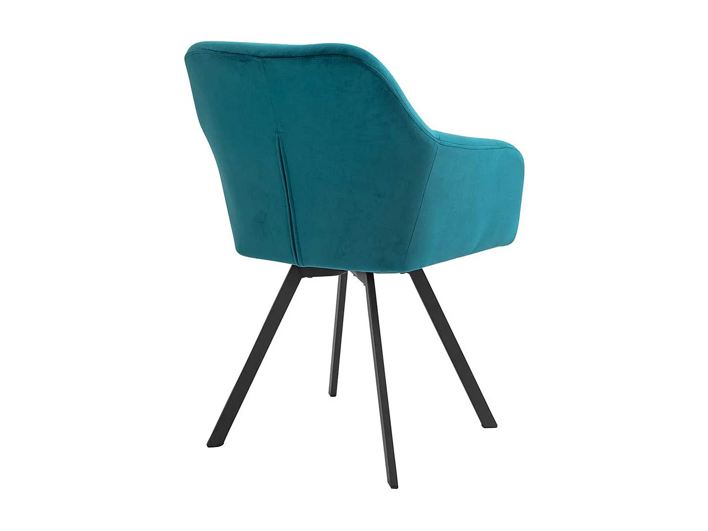 Polster Armlehnstuhl mit Samt Bezug Türkis