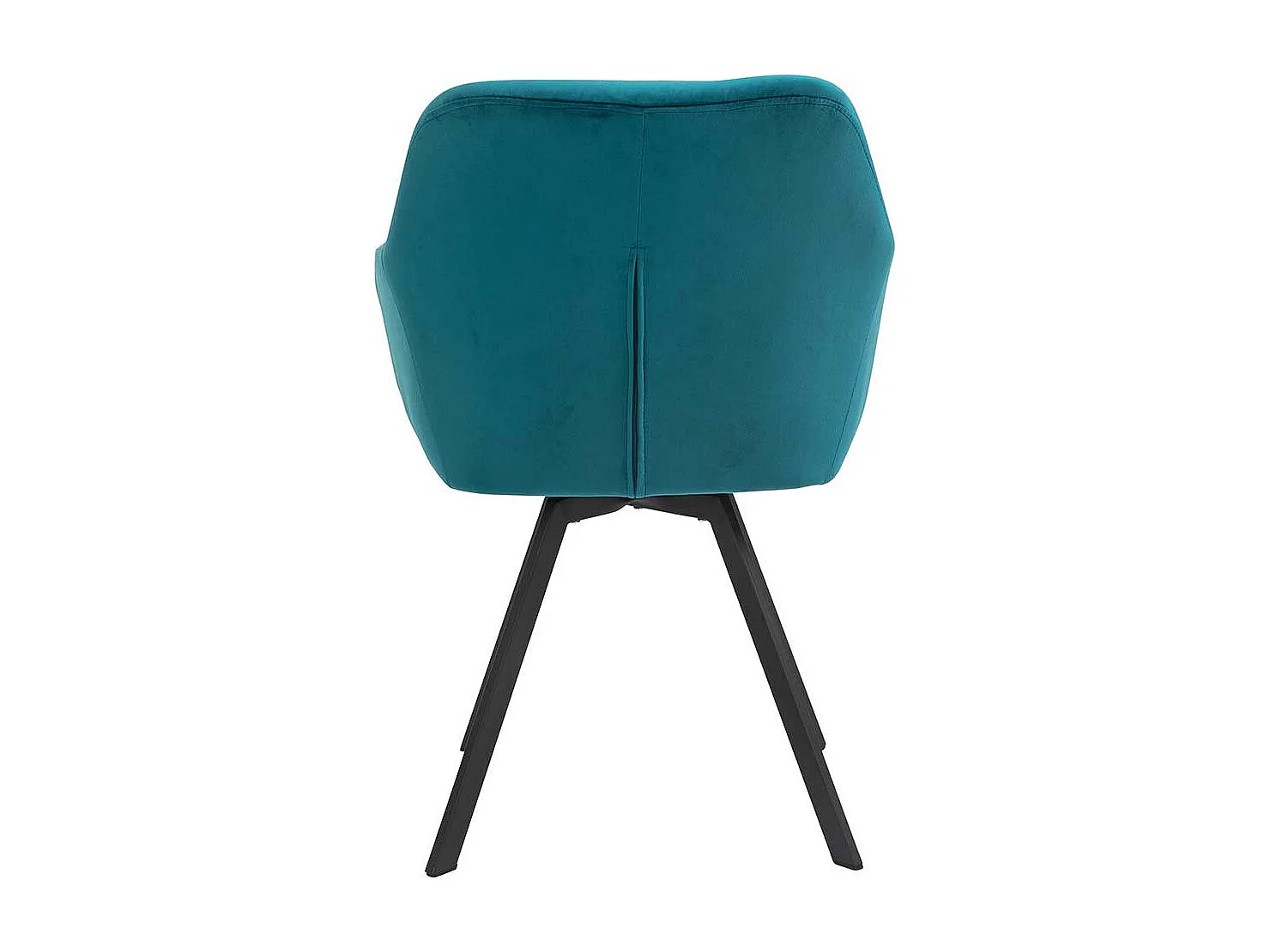 Polster Armlehnstuhl mit Samt Bezug Türkis