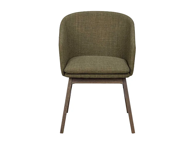 Essstuhl Set aus Eiche Massivholz Webstoff (2er Set)