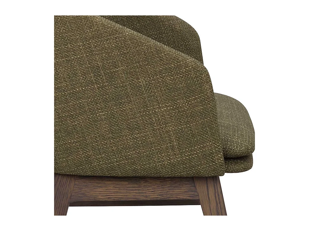 Essstuhl Set aus Eiche Massivholz Webstoff (2er Set)
