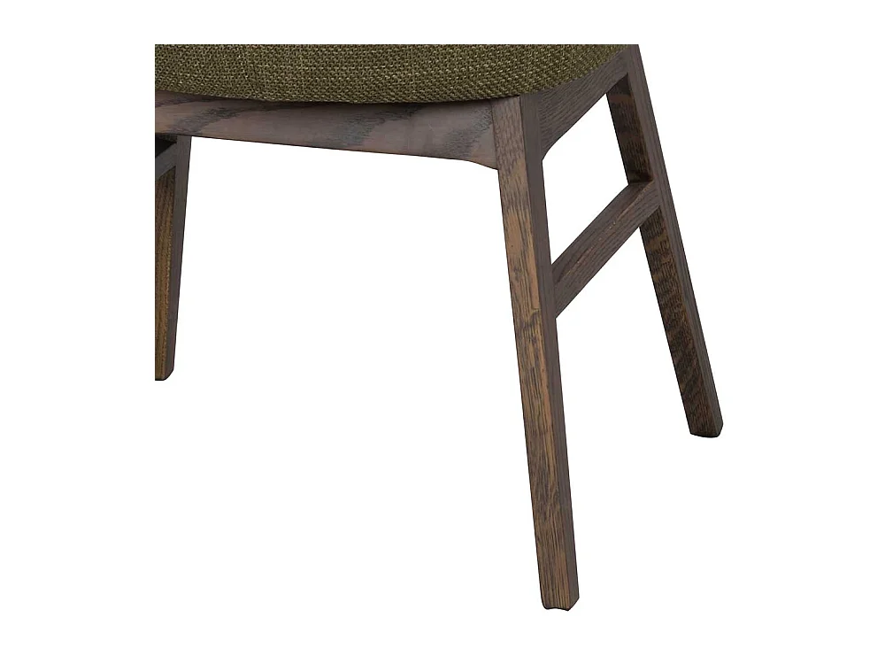 Essstuhl Set aus Eiche Massivholz Webstoff (2er Set)