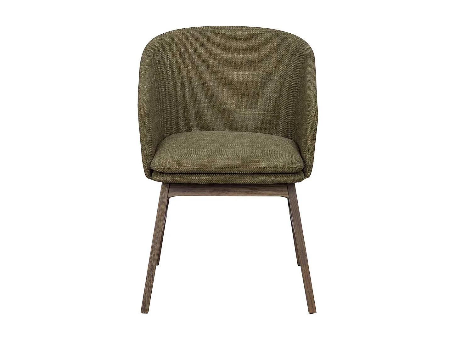 Essstuhl Set aus Eiche Massivholz Webstoff (2er Set)